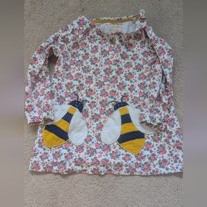 Mini Boden Multicolor Floral and Bee Shirt